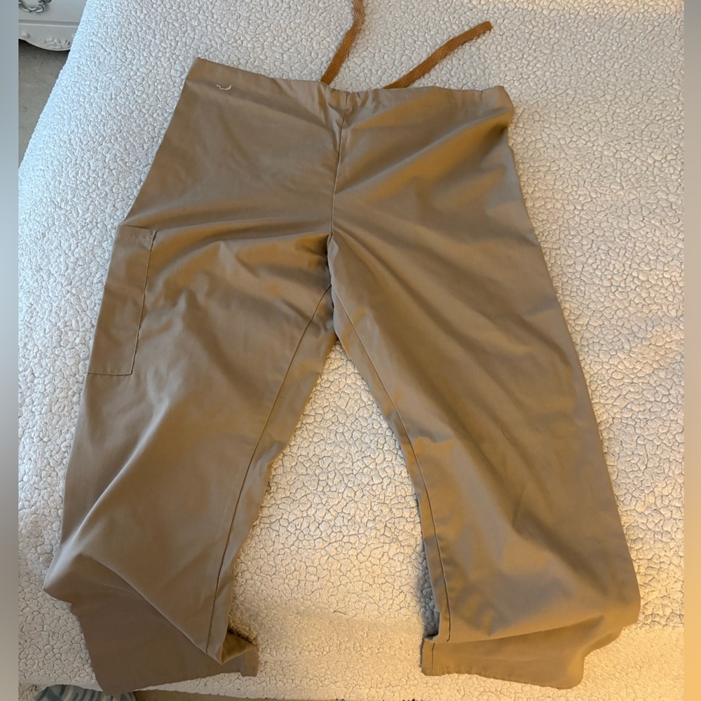 Khaki Scrub Pants Baggy